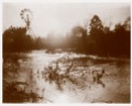 Plenty River in flood at Yallambie, looking upstream c1890. (Source: Bill Bush Collection)