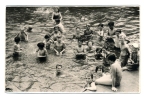 Swimming Pool in the Plenty River at Greensborough, c1952. (Source: Greensborough Historical Society)