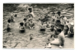 Swimming Pool in the Plenty River at Greensborough, c1952. (Source: Greensborough Historical Society)
