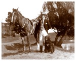 Will Wragge pictured at Yallambie at the start of the 20th century. (Source: Bill Bush Collection)
