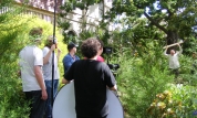 Filming of the movie "Killervision" at Yallambie, February, 2011. (Picture by I McLachlan)