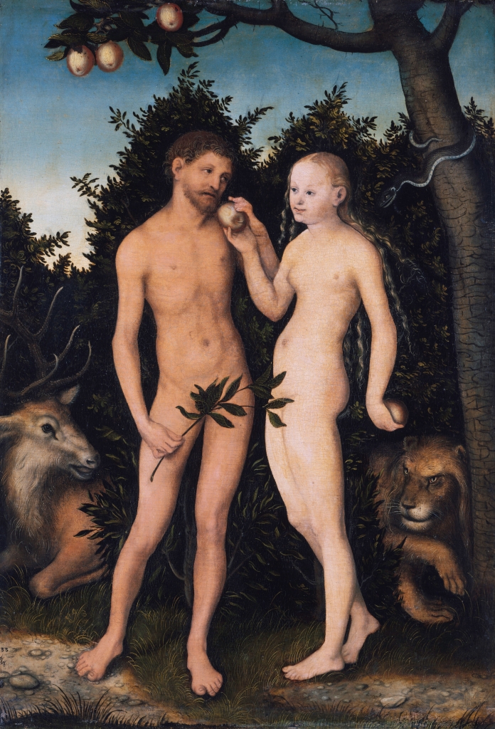 Adam and Eve painting.